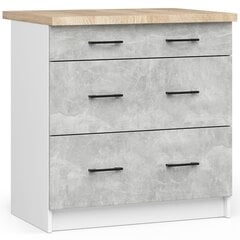Кухонный шкаф Oliwia, белый/серый цвет цена и информация | Кухонные шкафчики | 220.lv
