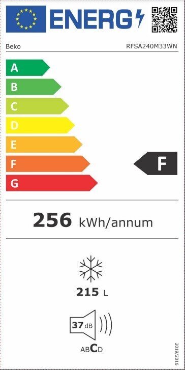 Beko RFSA240M33WN cena un informācija | Saldētavas  | 220.lv