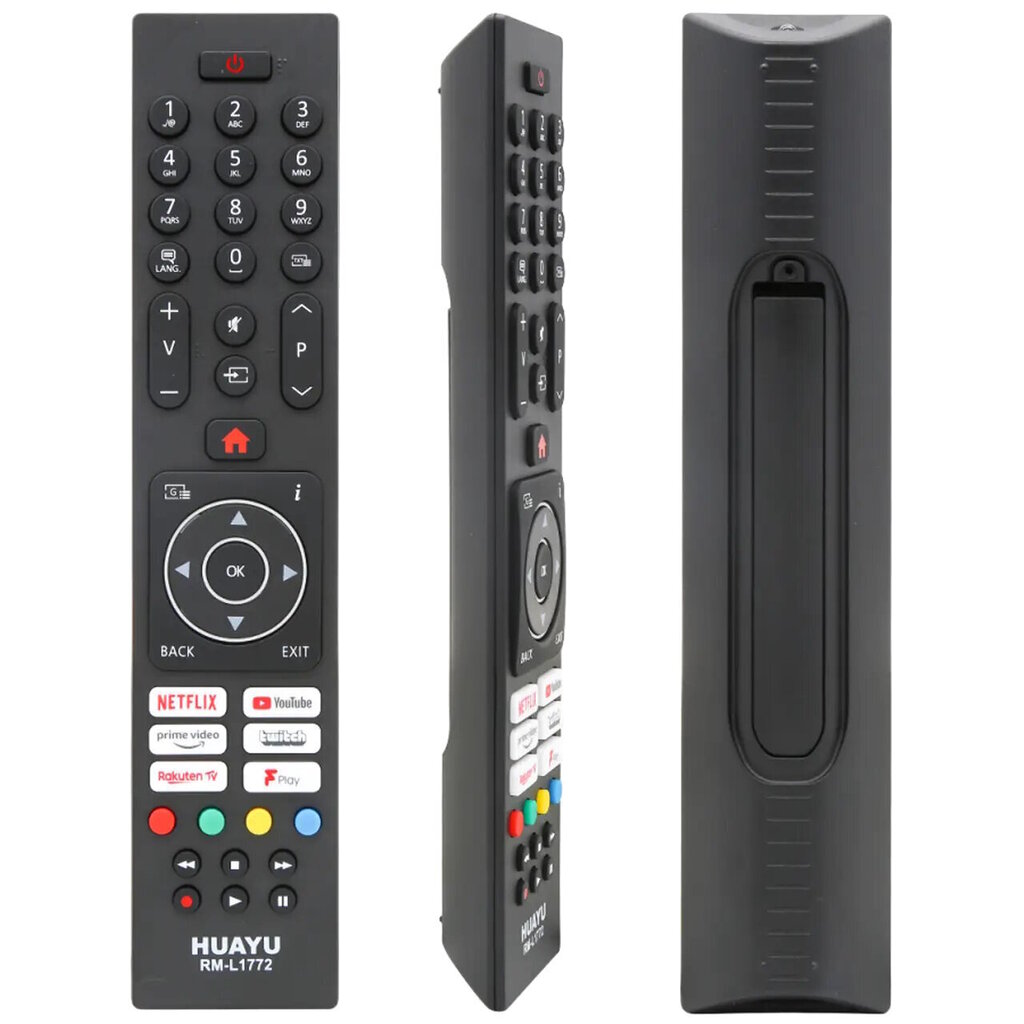 HUAYU RM-L1772 universāla tālvadības pults Vestel, Telefunken Smart LED TV cena un informācija | Televizoru un Smart TV aksesuāri | 220.lv