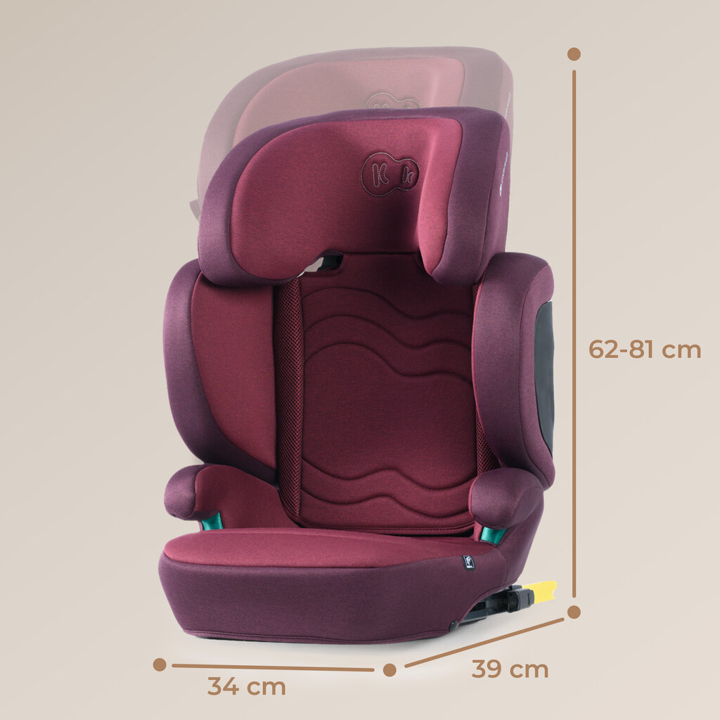 Autokrēsliņš Kinderkraft Xpand 2, 15-36 kg, cherry pearl цена и информация | Autokrēsliņi | 220.lv