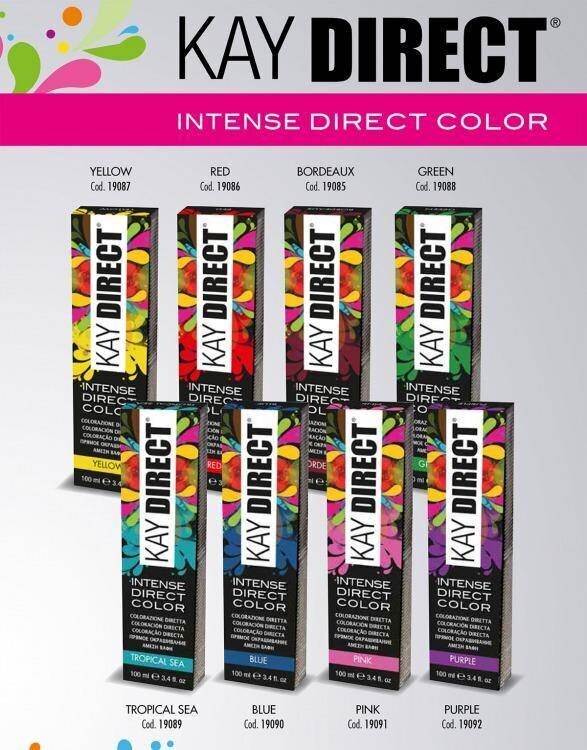 Matu krāsa KayPro Intense Direct Color - Dzeltens - 100 ml cena un informācija | Matu krāsas | 220.lv