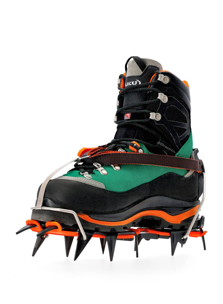 Apavu uzlikas Climbing Technology Ice Automatic, melnas/oranžas/hroma, 36-46, 2 gab. cena un informācija | Apavu bahilas, pretslīdes uzlikas | 220.lv