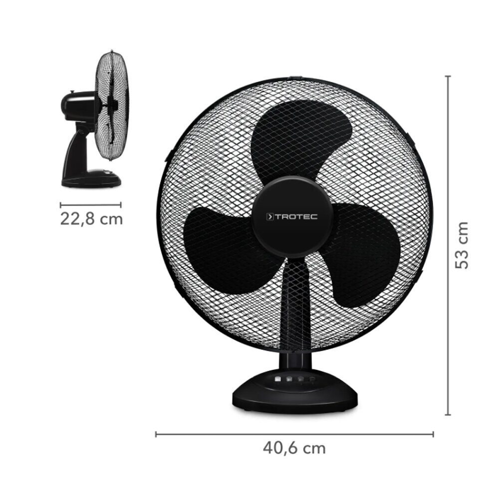 Galda ventilators Trotec TVE 18, 50W цена и информация | Ventilatori | 220.lv