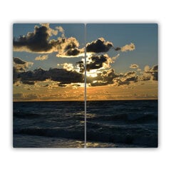 Tulup griešanas dēlis, Saulrieta jūra, 2x30x52 cm cena un informācija | Griešanas dēlīši | 220.lv