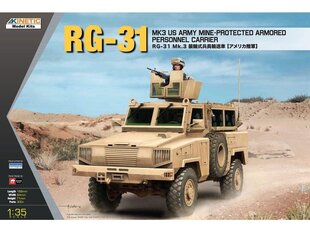 Конструктор Kinetic RG-31 Mk3 US Army, 1/35, 61012 цена и информация | Конструкторы и кубики | 220.lv