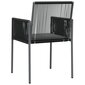 vidaXL dārza krēsli ar matračiem, 4 gab., 54x60,5x83,5 cm, PE cena un informācija | Dārza krēsli | 220.lv