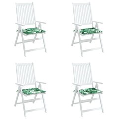 Dārza krēslu matrači vidaXL, 4 gab., 40x40x3 cm cena un informācija | Krēslu paliktņi | 220.lv