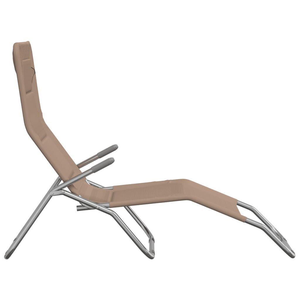 Sauļošanās krēsli vidaXL, 2 gab., brūns cena un informācija | Sauļošanās krēsli | 220.lv