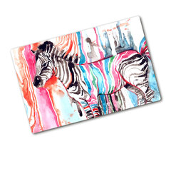 Tulup Griešanas dēlis, Krāsains zebra, 80x52 cm cena un informācija | Griešanas dēlīši | 220.lv