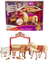 Spirit Untamed komplekts Mattel Staļļi un 2 zirgi цена и информация | Игрушки для девочек | 220.lv