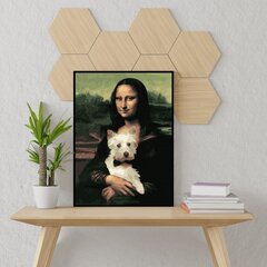 Картина по номерам "Мона Лиза и пес" Oh Art! 40x50 см цена и информация | Живопись по номерам | 220.lv