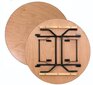 Apaļš galds koka Tonro, D160 цена и информация | Dārza galdi | 220.lv