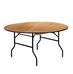 Apaļš galds koka Tonro, D150 cena un informācija | Dārza galdi | 220.lv