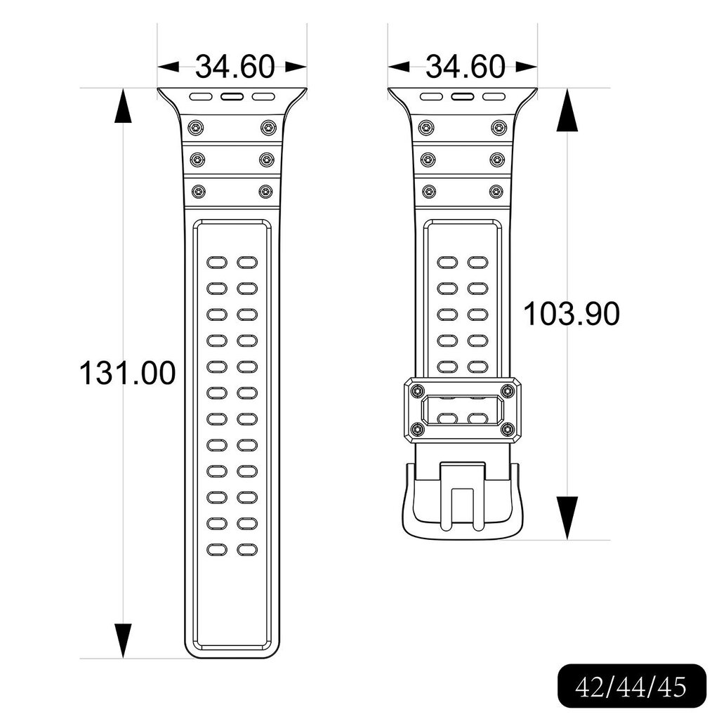 Strap Triple Protection Bracelet cena un informācija | Viedpulksteņu un viedo aproču aksesuāri | 220.lv