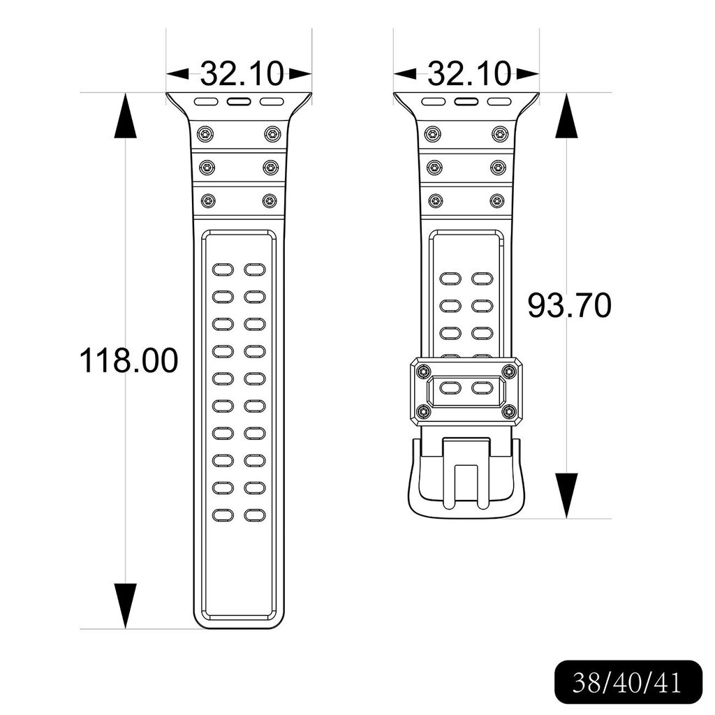 Strap Triple Protection Bracelet cena un informācija | Viedpulksteņu un viedo aproču aksesuāri | 220.lv