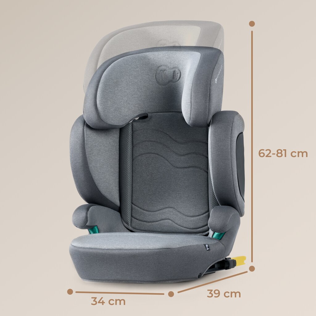 Autokrēsliņš Kinderkraft Xpand i-Size, 15-36 kg, Rocket Grey cena un informācija | Autokrēsliņi | 220.lv