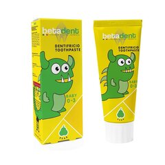 Betadent Baby 0-3 bērnu zobu pasta PEAR 75ml цена и информация | Зубные щетки, пасты | 220.lv