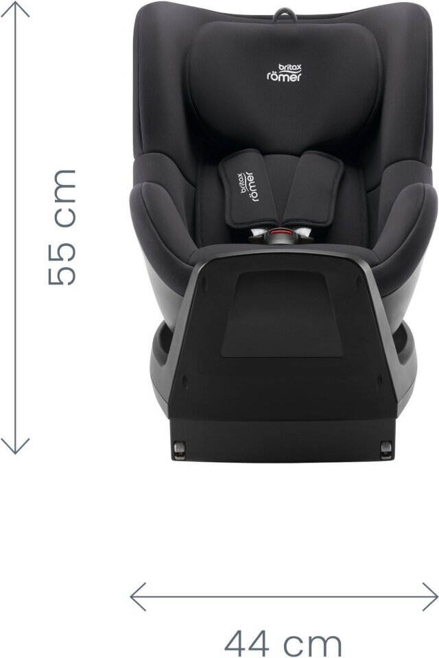 Britax Romer autokrēsliņš Dualfix m plus, 0-18 kg, midnight grey cena un informācija | Autokrēsliņi | 220.lv