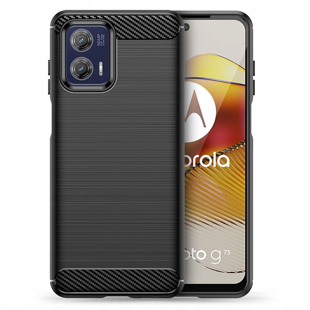 Telefona vāciņš Carbon, Motorola Moto G73 цена и информация | Telefonu vāciņi, maciņi | 220.lv