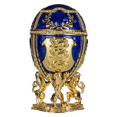 Faberge stila igauņu ola, dārglietu kastīte cena un informācija | Citas oriģinālas dāvanas | 220.lv
