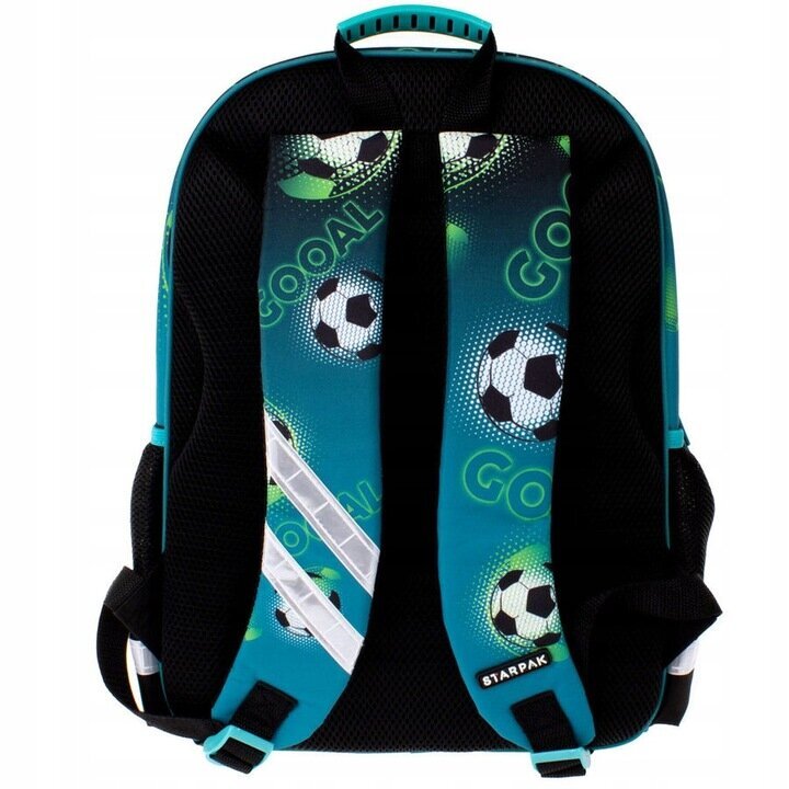 Skolas mugursoma Starpak Football 469308, 41x30x20 cm cena un informācija | Skolas somas | 220.lv