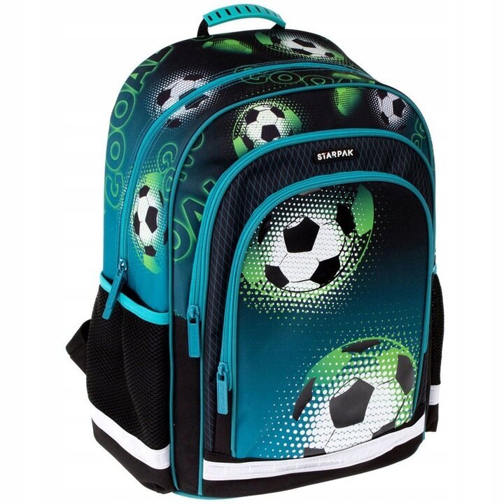 Skolas mugursoma Starpak Football 469308, 41x30x20 cm cena un informācija | Skolas somas | 220.lv