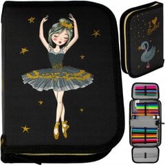 Penālis Starpak Black and Gold Ballerina 486113, 21x14x4 cm цена и информация | Пеналы | 220.lv