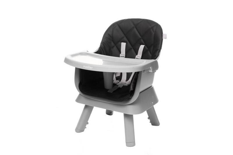 Bērnu krēsls Master XXIII 6in1, melns cena un informācija | Barošanas krēsli | 220.lv
