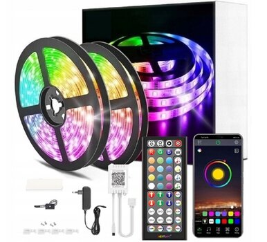 LED lente Smart RGB 10m WiFi+Bluetooth, IP65 цена и информация | Светодиодные ленты | 220.lv