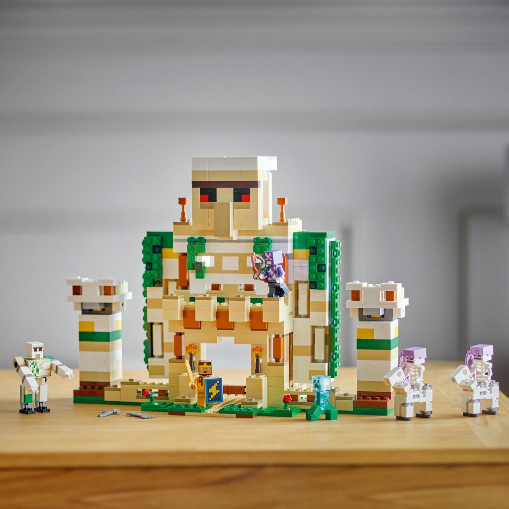 21250 LEGO® Minecraft Dzelzs Golema cietoksnis cena un informācija | Konstruktori | 220.lv