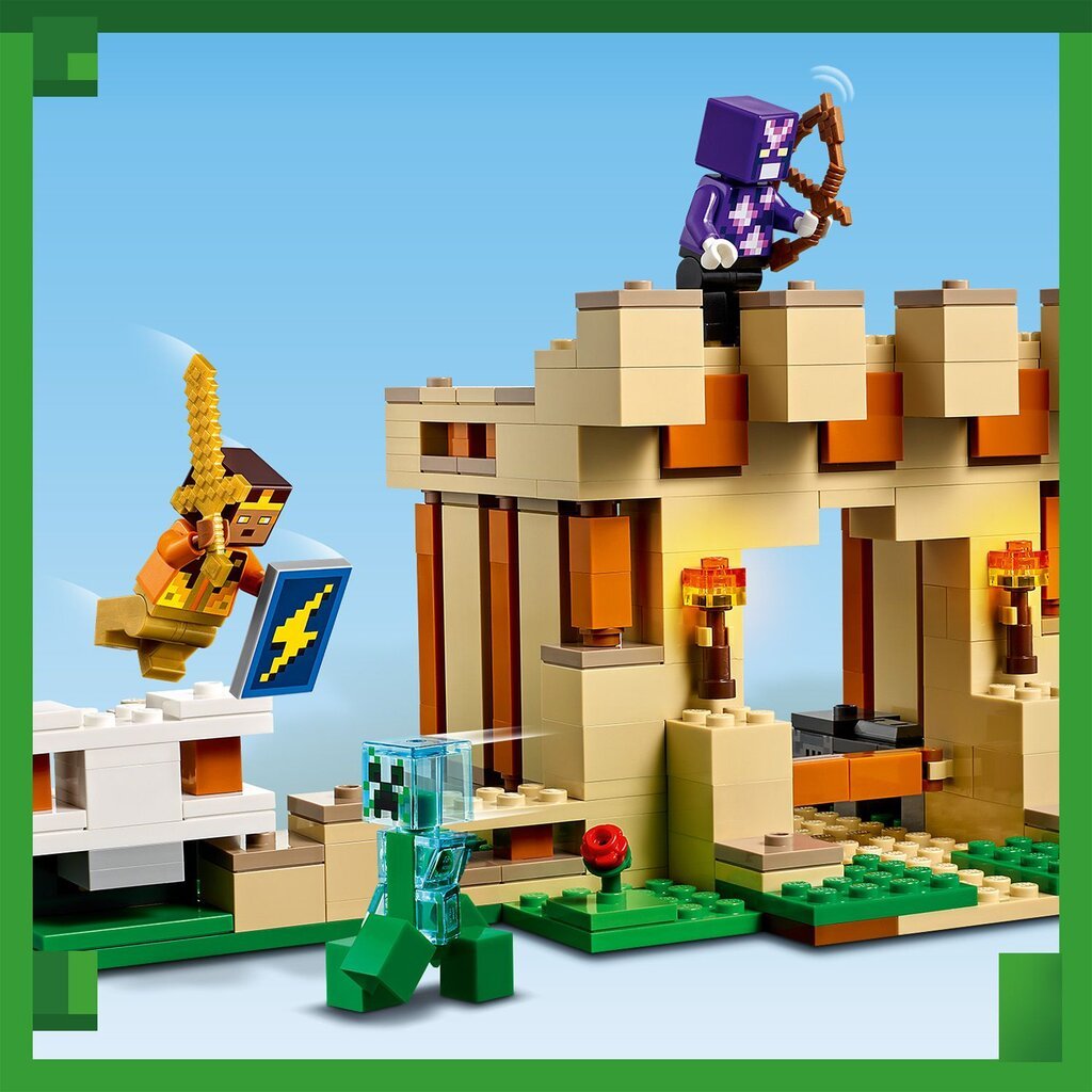 21250 LEGO® Minecraft Dzelzs Golema cietoksnis цена и информация | Konstruktori | 220.lv