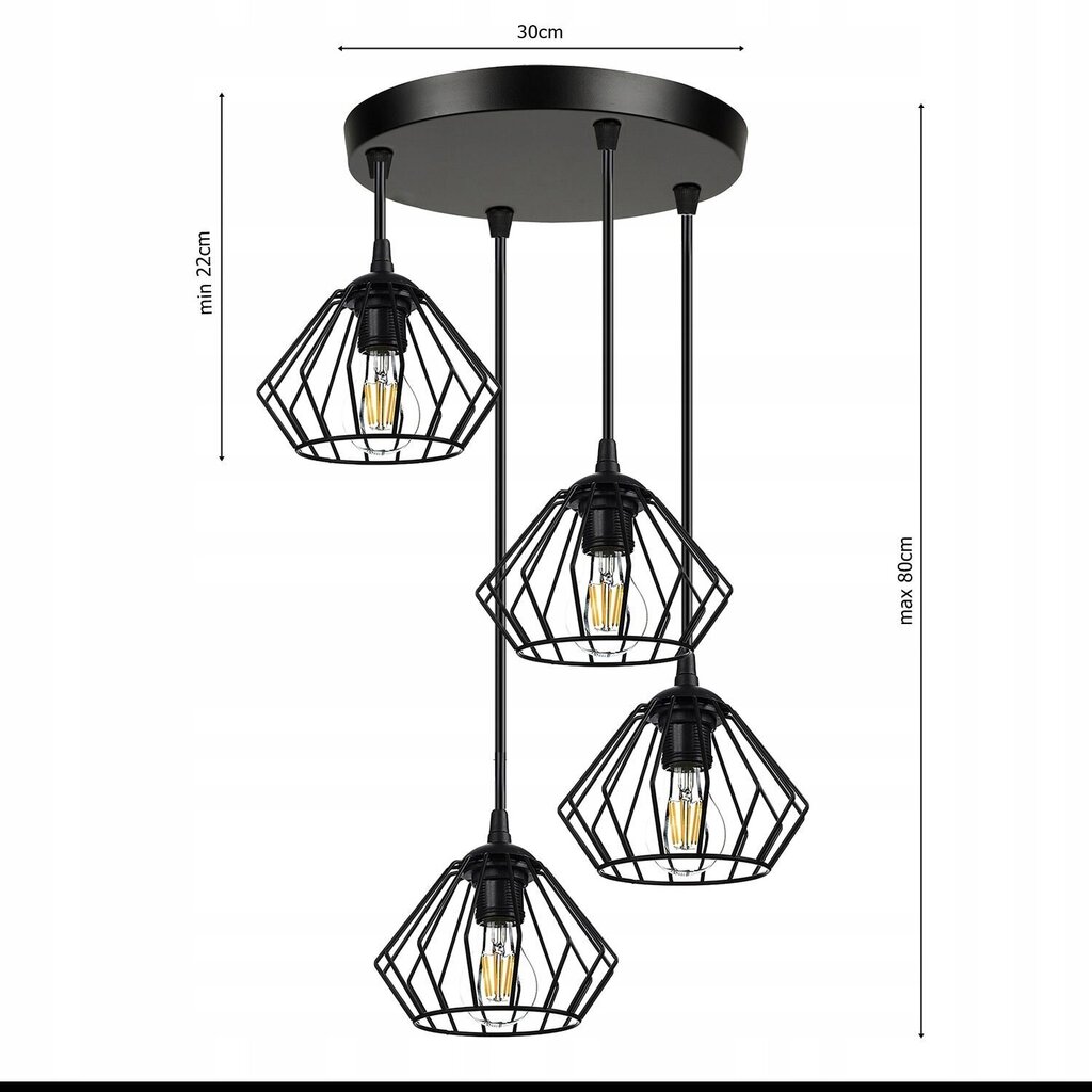 Piekarināmā griestu lampa Ledlux cena un informācija | Lustras | 220.lv