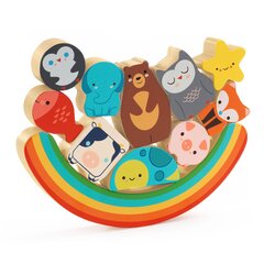 Koka puzle un līdzsvara spēle Varavīksne Djeco DJ01076 cena un informācija | Rotaļlietas zīdaiņiem | 220.lv