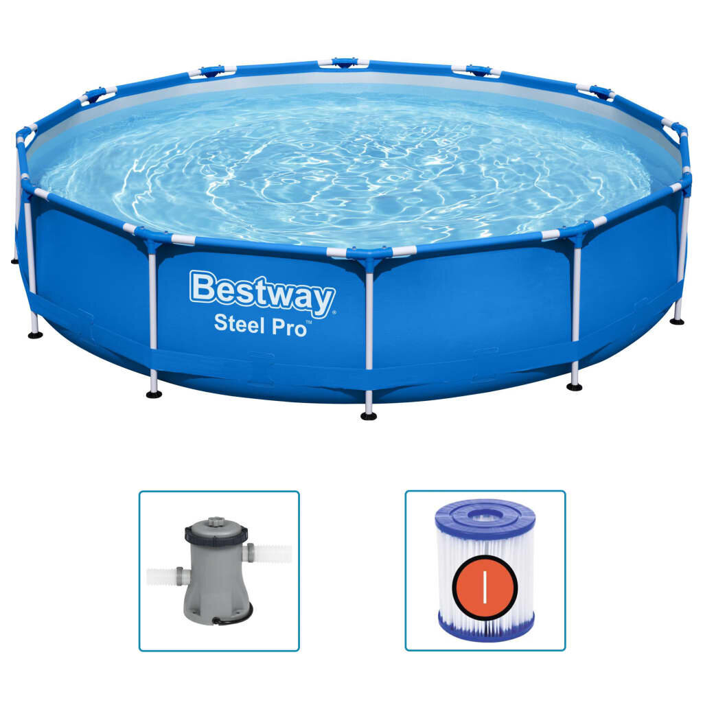 Bestway Steel Pro baseins, 366x76 cm cena un informācija | Baseini | 220.lv