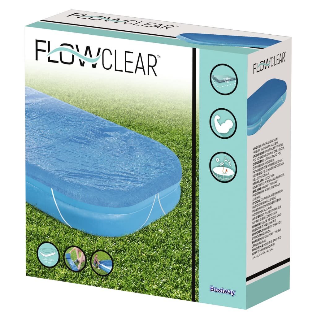 Bestway Flowclear baseina pārklājs, 262x175x51 cm cena un informācija | Baseinu piederumi | 220.lv