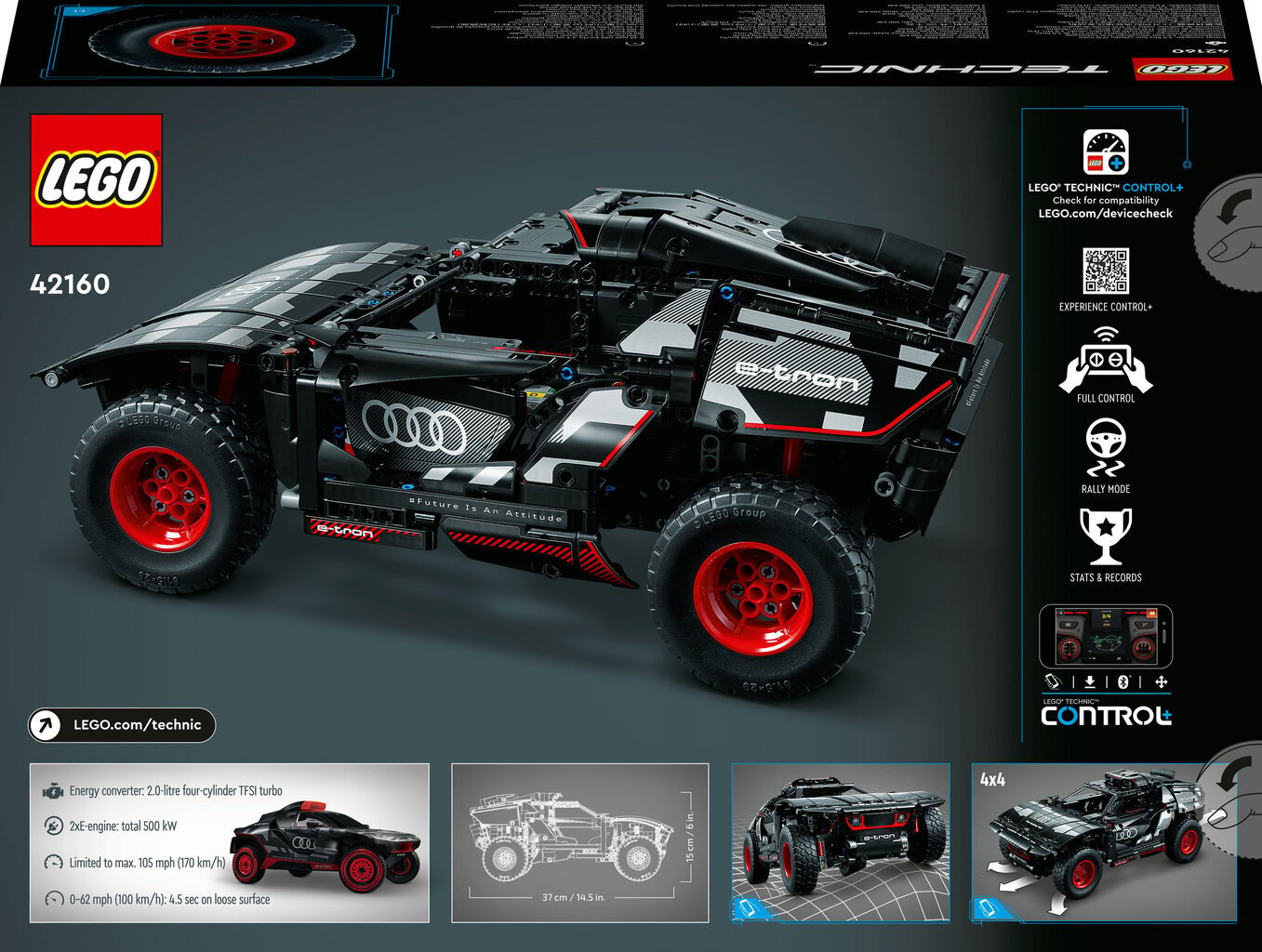 42160 LEGO® Technic Audi RS Q e-tron цена и информация | Konstruktori | 220.lv