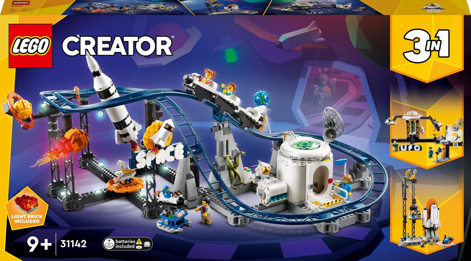 Набор 31142 LEGO® Creator Космические горки цена | 220.lv