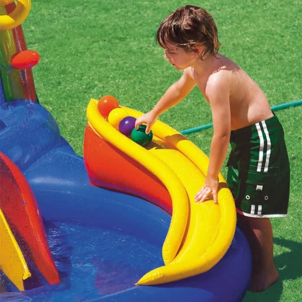 Intex baseins Rainbow Ring Play Center, 297x193 x135 cm, 57453NP cena un informācija | Baseini | 220.lv