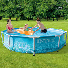 Intex baseins Beachside ar metāla rāmi, 305x76 cm cena un informācija | Baseini | 220.lv