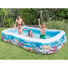 Intex baseins Swim Center Family Pool, 305x183x56 cm, jūras dizains цена и информация | Бассейны | 220.lv