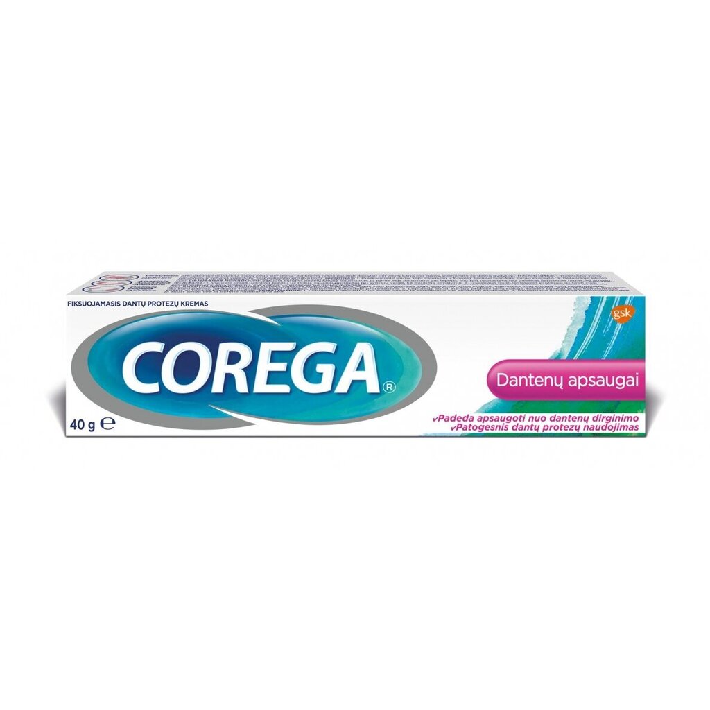 Corega protēžu krēms Gum Care 40g, 3 iepakojumu komplekts cena un informācija | Zobu pastas, birstes | 220.lv