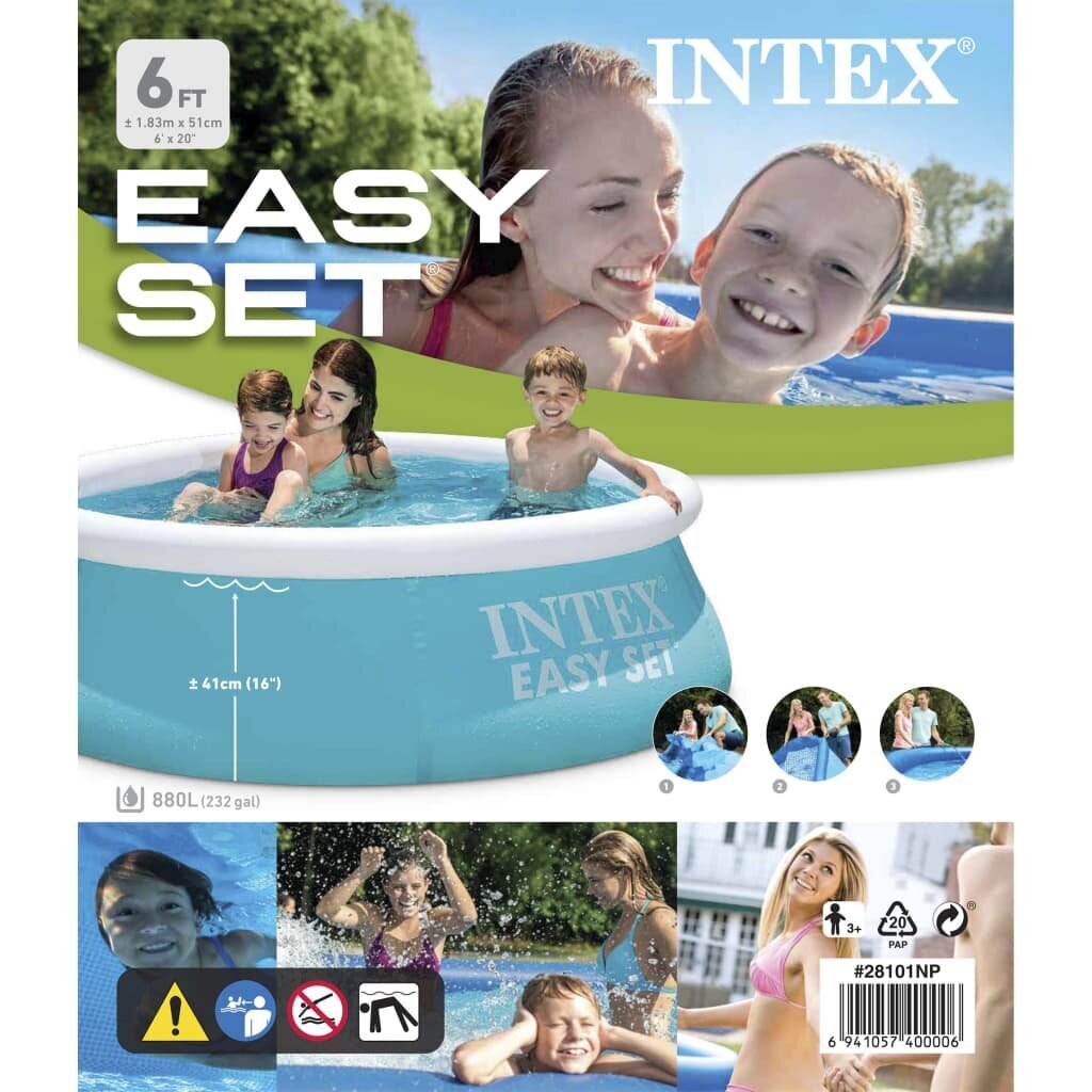 Intex baseins Easy Set, 183x51 cm, 28101NP цена и информация | Baseini | 220.lv