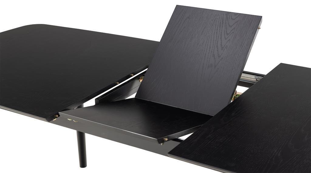 Montreux taisnstūra galds melns cena un informācija | Virtuves galdi, ēdamgaldi | 220.lv