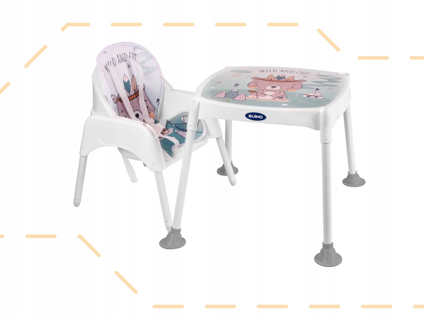 Barošanas krēsls Kontext high chair 91 x 26 x 23 cm cena un informācija | Barošanas krēsli | 220.lv