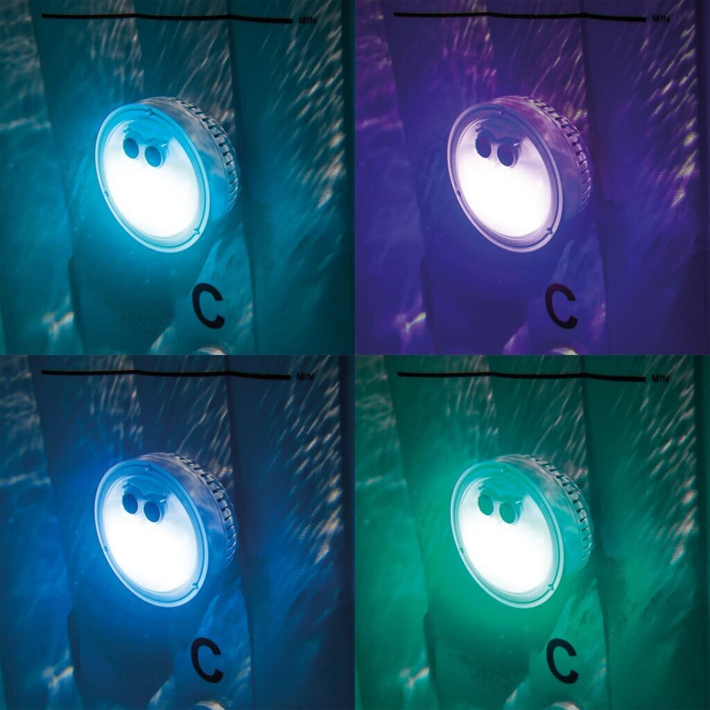 Intex LED gaismiņas burbuļvannai, krāsainas, 28503 cena un informācija | Baseinu piederumi | 220.lv