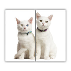 Tulup Griešanas dēlis, Balti kaķi, 2x30x52 cm cena un informācija | Griešanas dēlīši | 220.lv