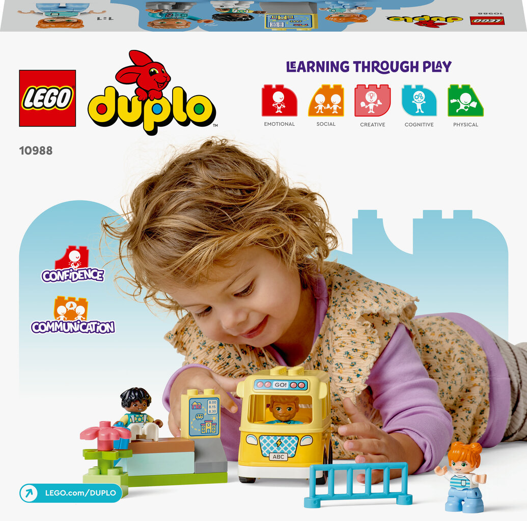 10988 LEGO® DUPLO Brauciens autobusā cena un informācija | Konstruktori | 220.lv