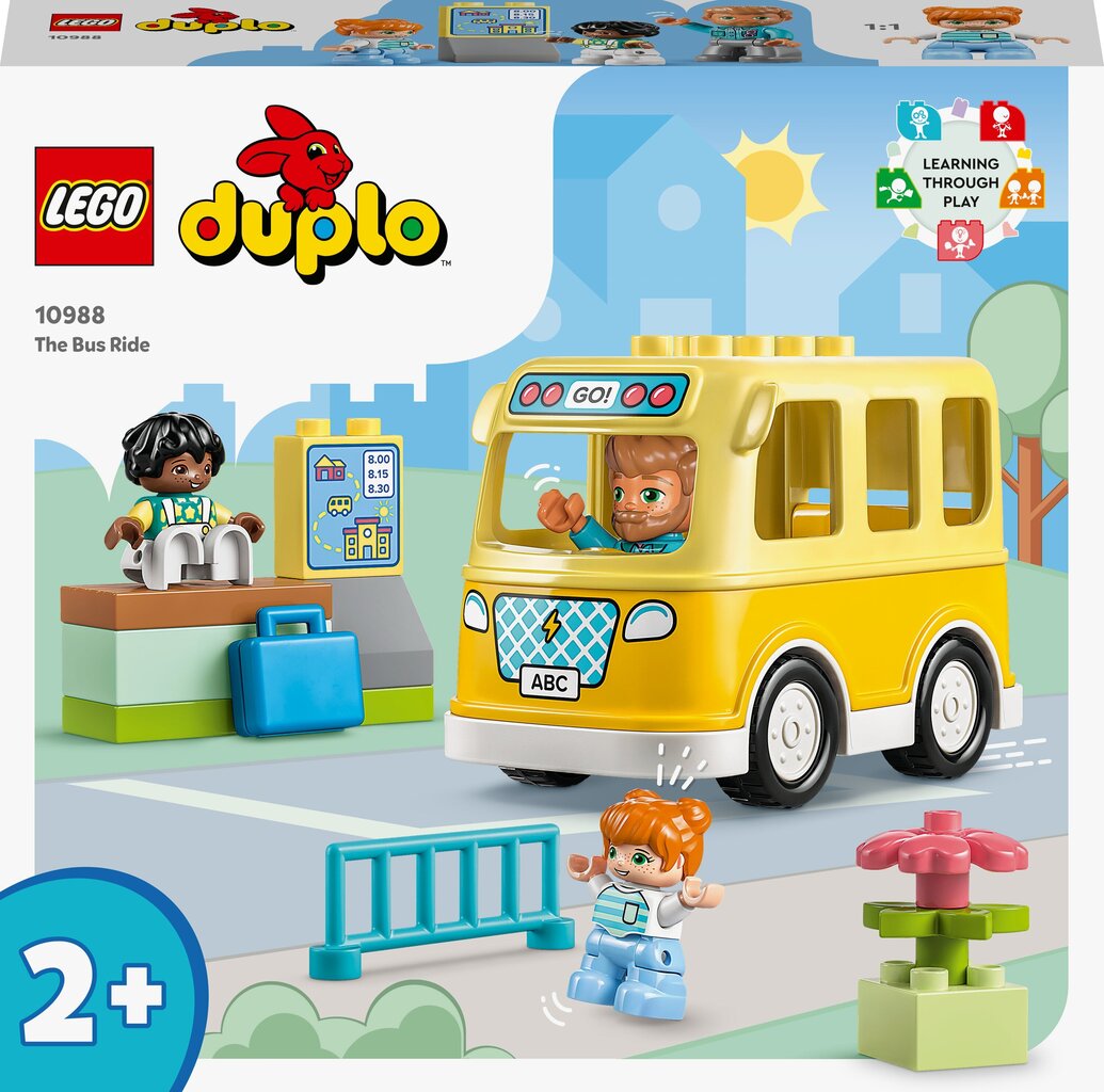 10988 LEGO® DUPLO Brauciens autobusā cena un informācija | Konstruktori | 220.lv