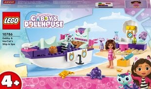 10786 LEGO® Gabby's Dollhouse Gabe un kaķenes nāriņas kuģis un ūdens izklaides цена и информация | Конструкторы и кубики | 220.lv