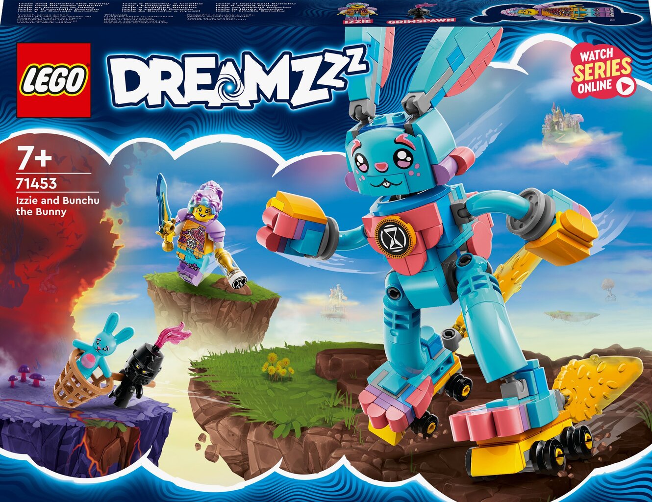 Набор 71453 LEGO® DREAMZzz Izzie и кролик Bunchu цена | 220.lv